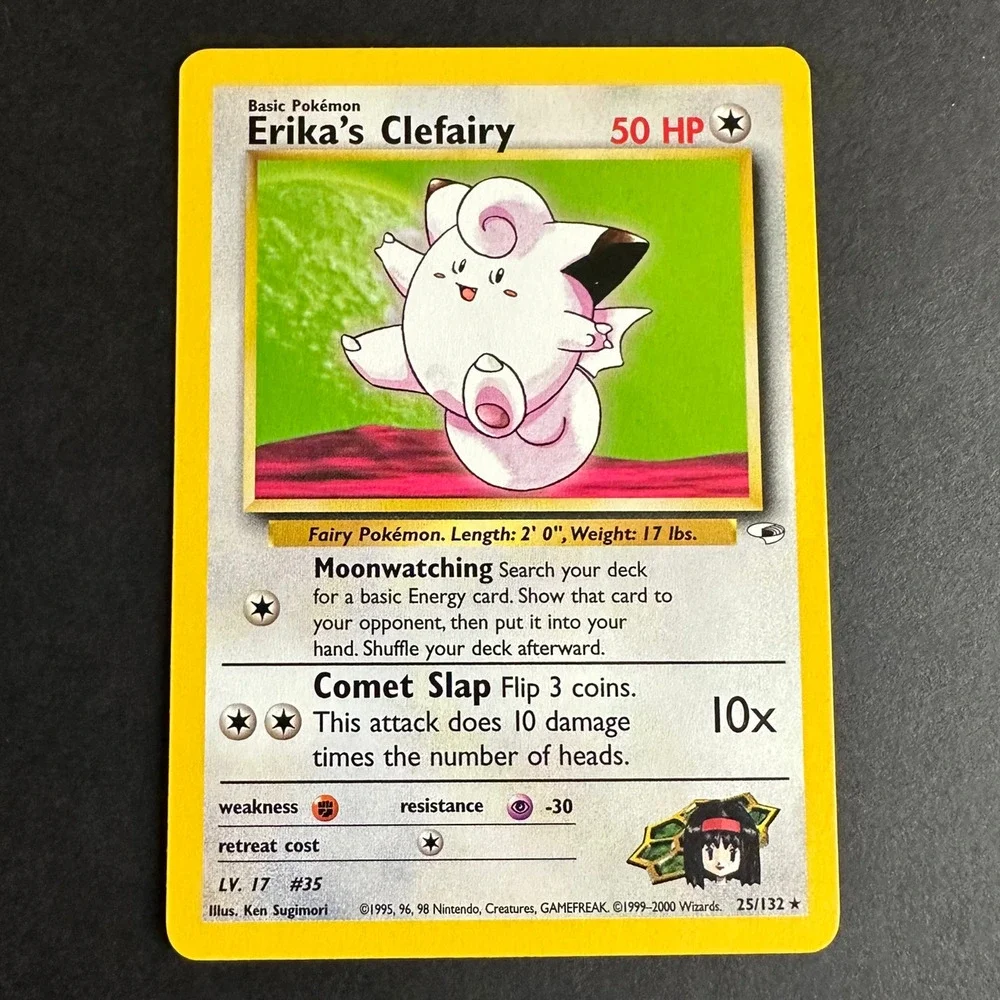 Pokemon TCG Erika's Clefairy Gym Heroes 025/132 Rare Unlimited NM/LP